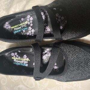 Skechers Women's Black Mary Jane Shoes